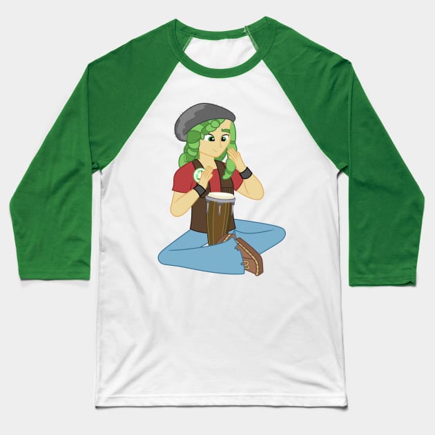 Sandalwood Drumming Baseball T-Shirt by CloudyGlow